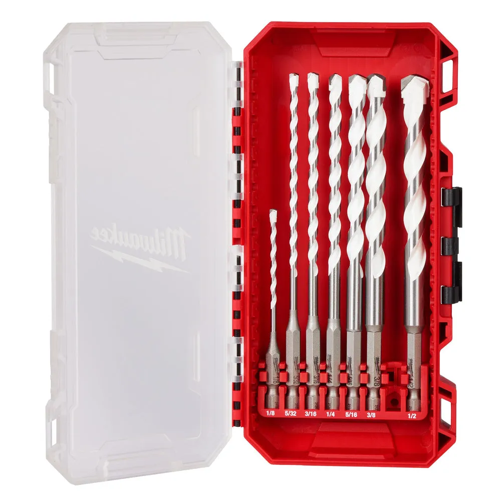 Milwaukee 48-20-8899 SHOCKWAVE Impact Duty™ Carbide Multi-Material Drill Bit Set – 7PC