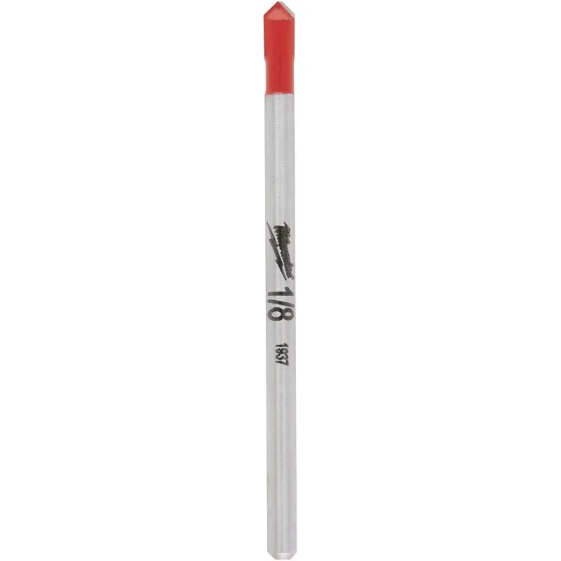 Milwaukee 48-20-8980 Drill Bit, 1/8 in Dia, 2 in OAL, 1/8 in Dia Shank, Round Shank, Carbide (Pack of 5)