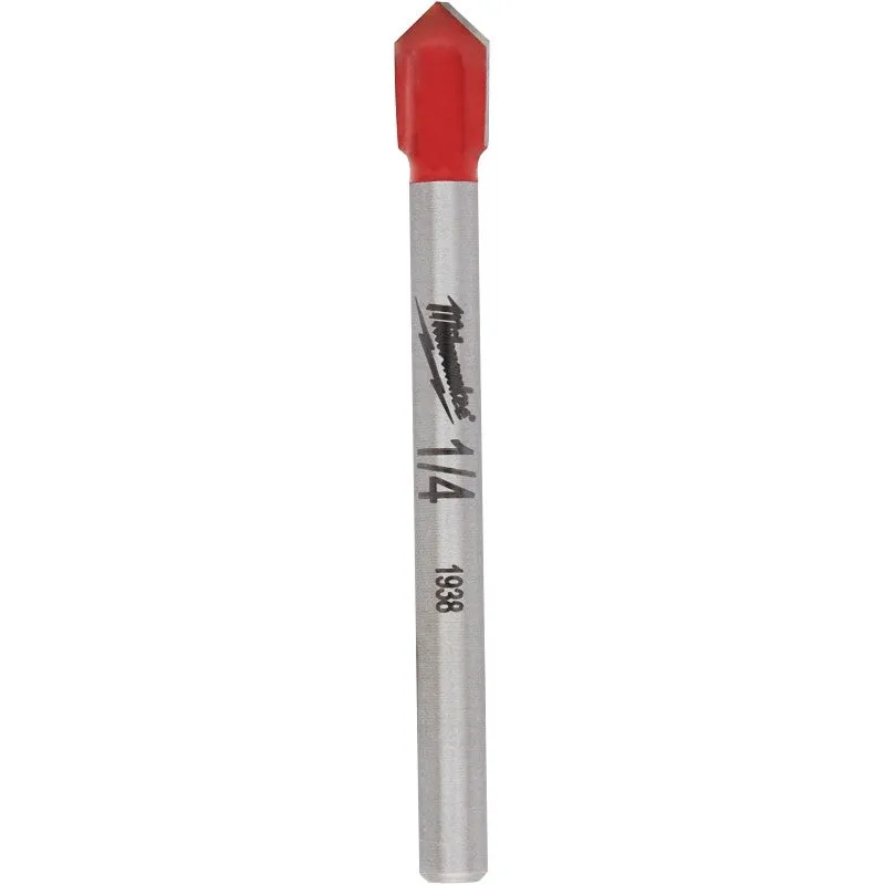 Milwaukee 48-20-8982 Drill Bit, 1/4 in Dia, 2-1/4 in OAL, 5/32 in Dia Shank, Round Shank, Carbide (Pack of 5)