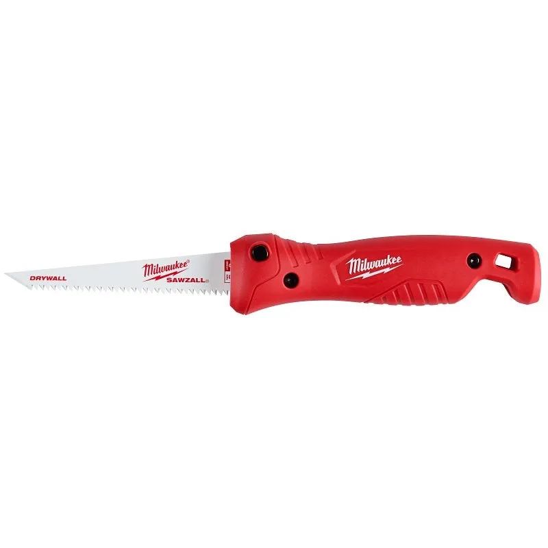 Milwaukee 48-22-0307 Jab Saw, 4.9 in L Blade, 8 TPI, Steel Blade, Folding, Ribbed Handle, Polypropylene Handle