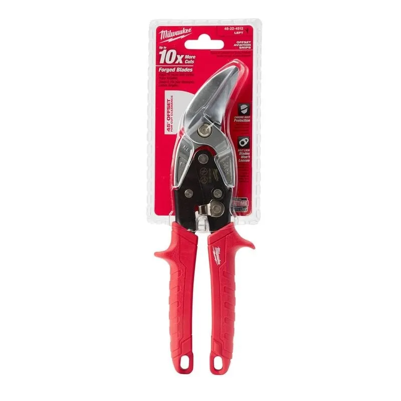 Milwaukee 48-22-4512 Left Cutting Offset Aviation Snips