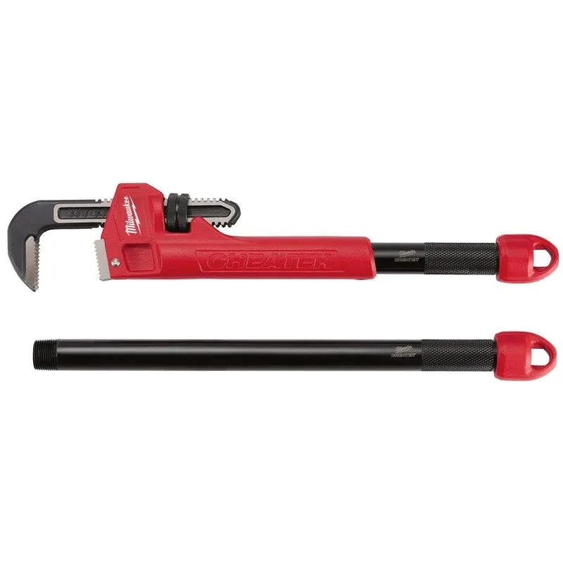 Milwaukee 48-22-7314 Adaptable Pipe Wrench, 2-1/2 in Jaw, 21.8 in L, Serrated Jaw, Steel, Ergonomic Handle