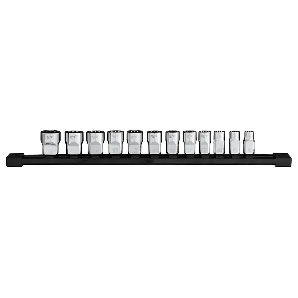 Milwaukee 48-22-9520 12pc 3/8” Drive 12-Point Metric Socket Set