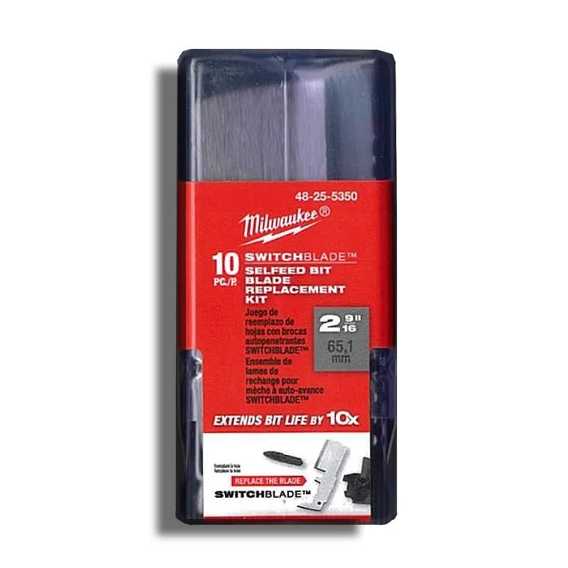 Milwaukee 48-25-5350 SWITCHBLADE 10 Blade Replacement Kit 2-9/16 in