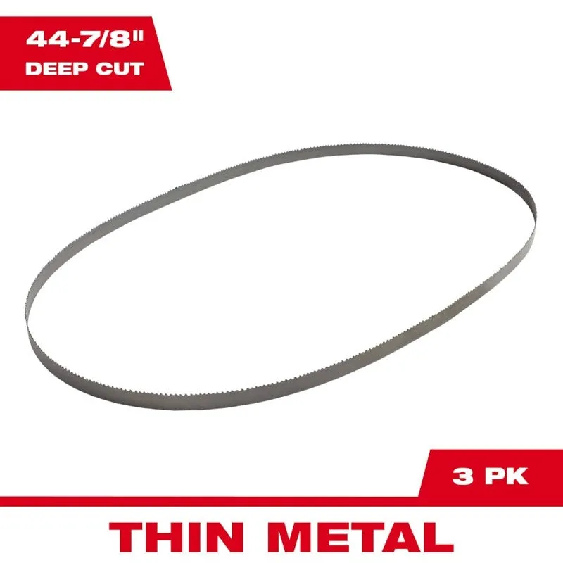 Milwaukee 48-39-0511 Series Band Saw Blade, Applicable Materials: Angle Iron, Copper, Metal, Angle Iron, Copper