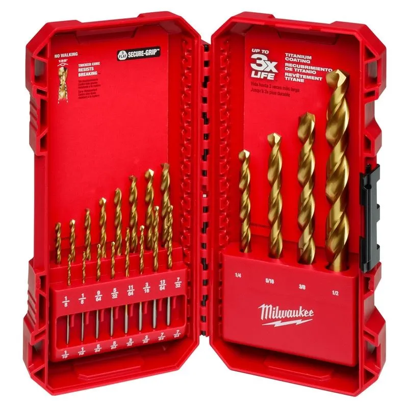 Milwaukee 48-89-1105 THUNDERBOLT Titanium Drill Bit Set – 20PC