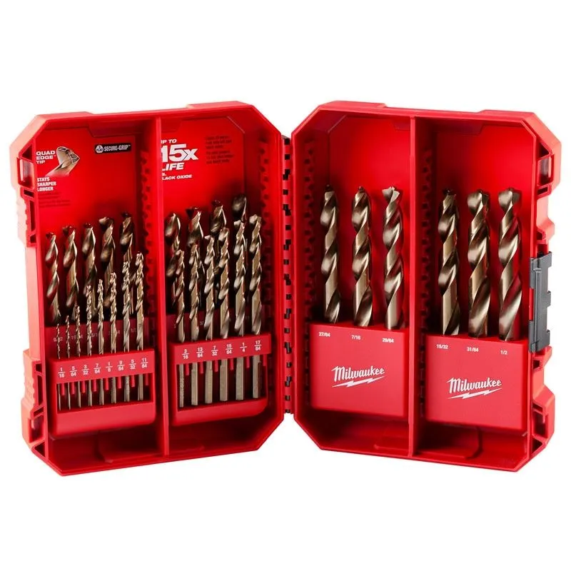 Milwaukee 48-89-2332 RED HELIX Cobalt Drill Bit Set – 29PC
