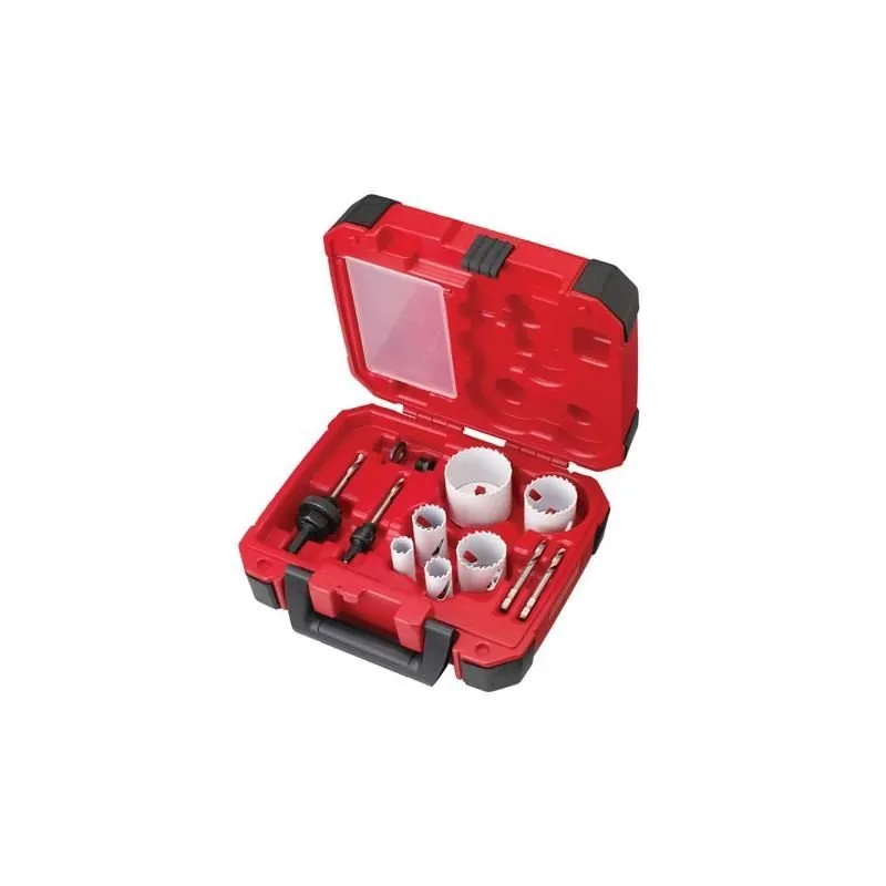 Milwaukee 49-22-4145 10-pc Plumbers Ice Hardened Hole Saw Kit
