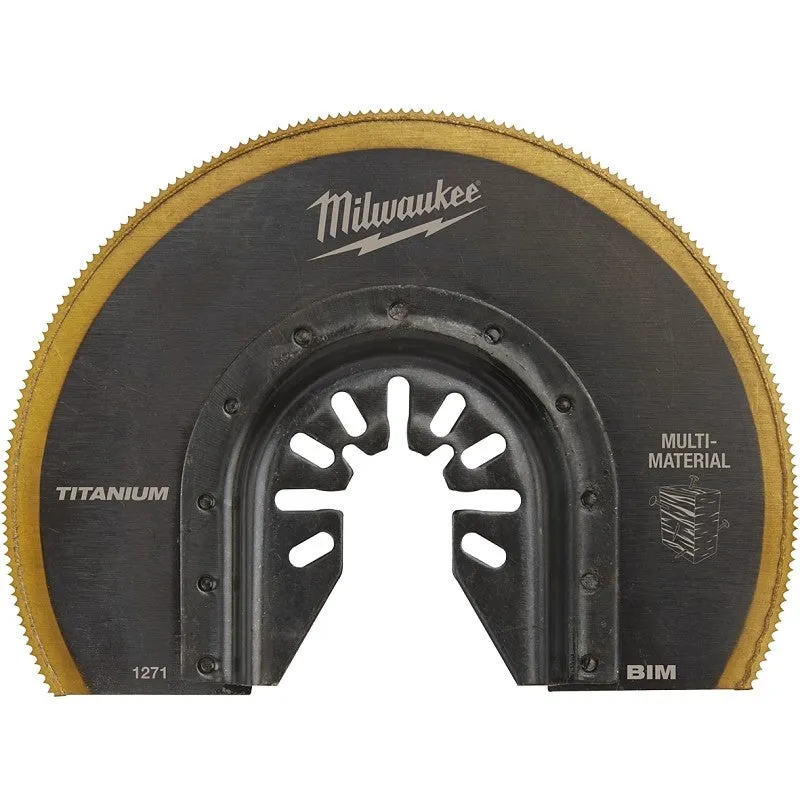 Milwaukee 49-25-1271 Blade, 3-1/2 in, 1-5/8 in D Cutting, HSS/Titanium
