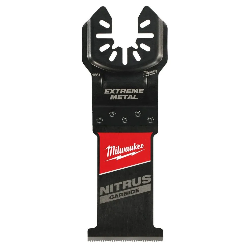 Milwaukee 49-25-1561 NITRUS CARBIDE Extreme Metal Universal Fit OPEN-LOK Multi-Tool Blade – 1pk