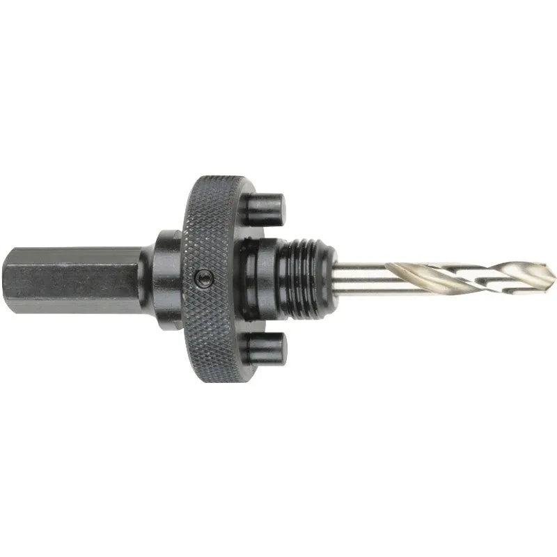 Milwaukee 49-56-7240 Hole Saw Arbor, 5/8-18 Thread, 7/16 in Shank, Hex Shank, Hardened Steel