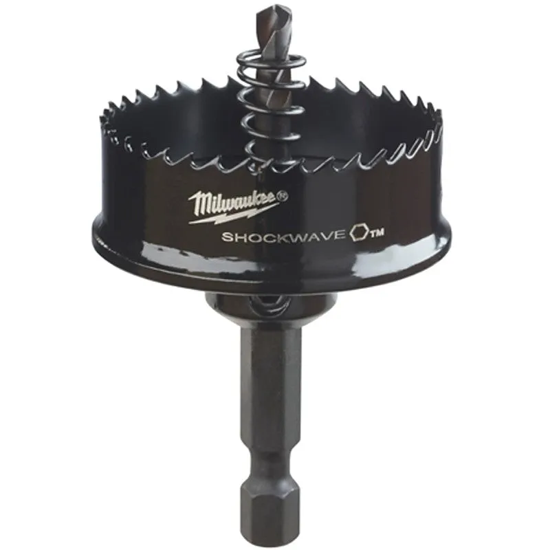 Milwaukee 49-56-9835 Hole Saw, 1-1/2 in Dia, 1/2 in D Cutting, 1/4 in Arbor, 8 TPI, HSS Cutting Edge