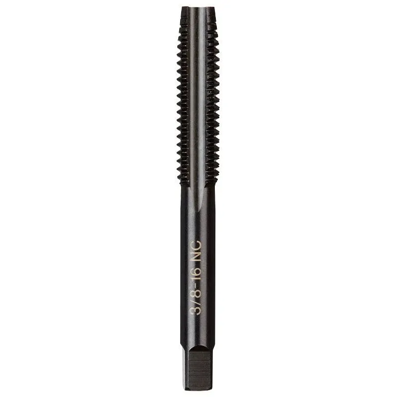 Milwaukee 49-57-5148 Straight Flute Plug Tap, 3/8-16 Thread, Coarse Thread, HCS