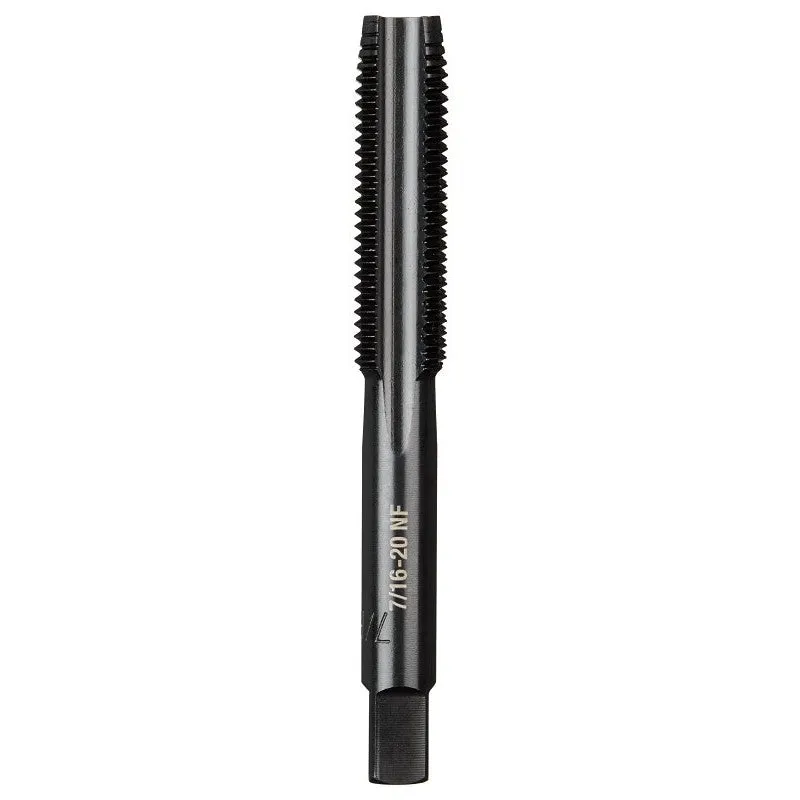 Milwaukee 49-57-5157 Straight Flute Plug Tap, 7/16-20 Thread, Fine Thread, HCS