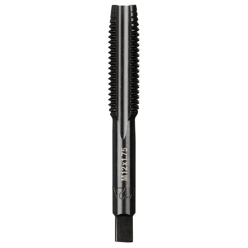 Milwaukee 49-57-5158 Straight Flute Plug Tap, M12x1.75 Thread, Coarse Thread, 38.1 mm L Thread, 4-Flute, HCS