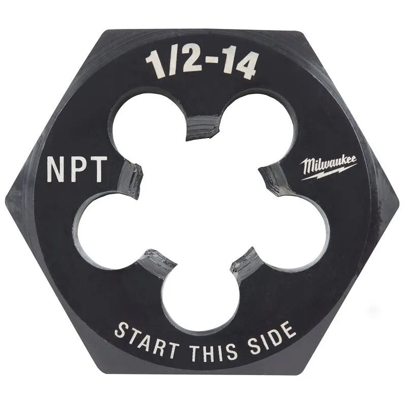 Milwaukee 49-57-5393 Threading Die, 1/2-14 Thread, NPT Thread, HCS