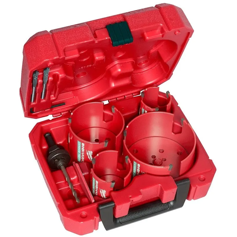 Milwaukee BIG HAWG 49-56-9285 Plumber’s Hole Saw Kit, 8-Piece