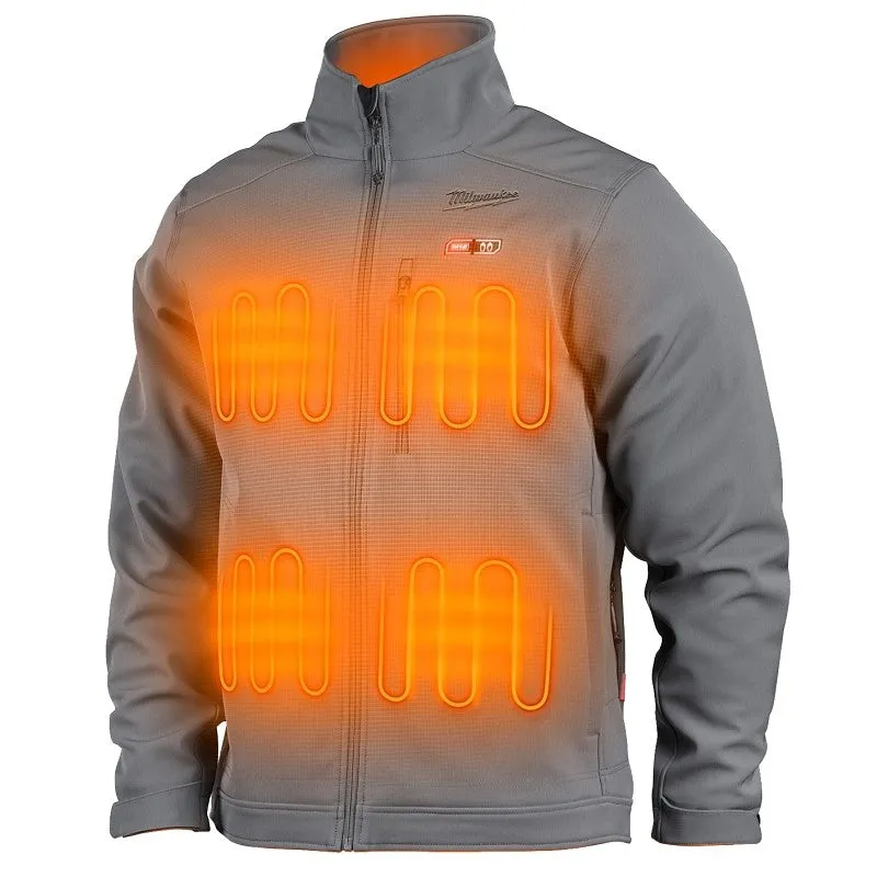 Milwaukee M12 TOUGHSHELL 204G-21-2XL Heated Jacket, 2XL, Men’s, Fits to Chest Size: 46 to 48 in, Polyester/Spandex