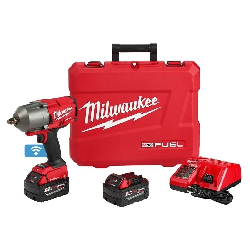 Milwaukee M18 FUEL w/ ONE-KEY High Torque Impact Wrench 1/2″ Friction Ring Kit