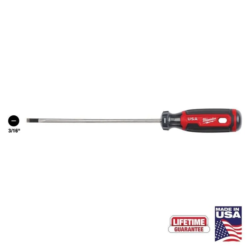 Milwaukee MT212 3/16in Cabinet 6in Cushion Grip Screwdriver (USA)