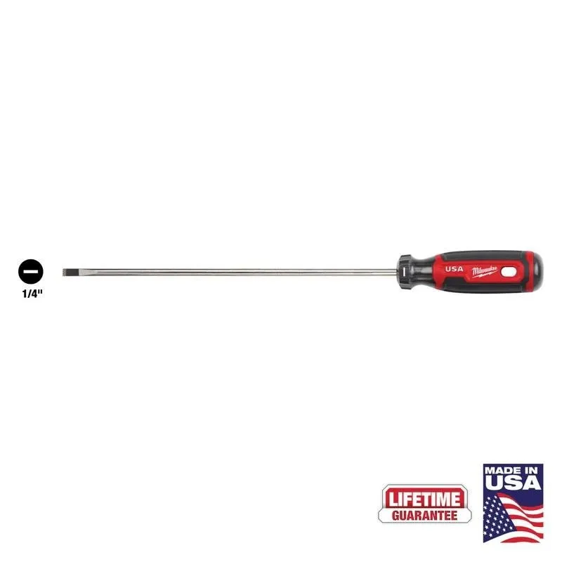 milwaukee mt214 14in cabinet 10in cushion grip screwdriver usa