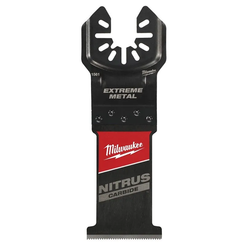 Milwaukee NITRUS CARBIDE Series 49-25-1561 Oscillating Multi-Tool Blade, Carbide, 1-3/8 in D Cutting, 1/PK