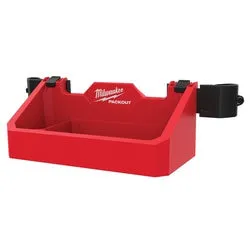 Milwaukee PACKOUT 48-22-8605 Tool Box Tray Attachment, 2-Compartment, ABS/Polycarbonate, Black/Red