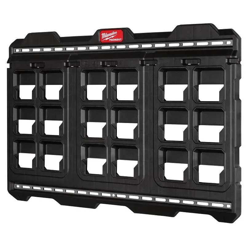 Milwaukee PACKOUT Series 48-22-8497 Large Wall Plate, Polypropylene, Black