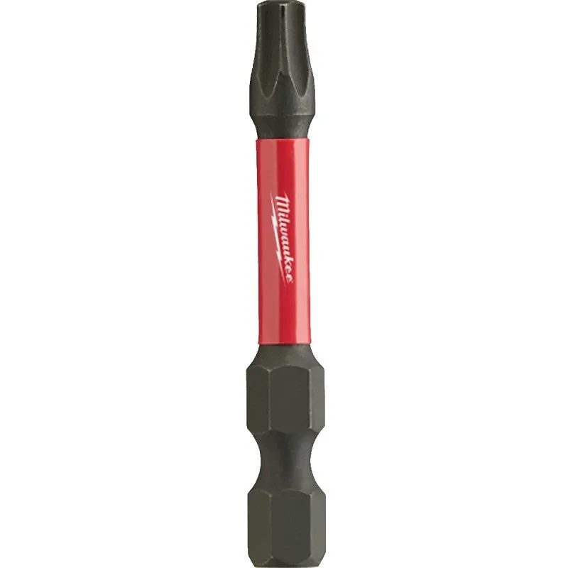 Milwaukee SHOCKWAVE 48-32-4785 Power Bit, T25 Drive, Torx Drive, 1/4 in Shank, Hex Shank, 2 in L, Steel (Pack of 25)