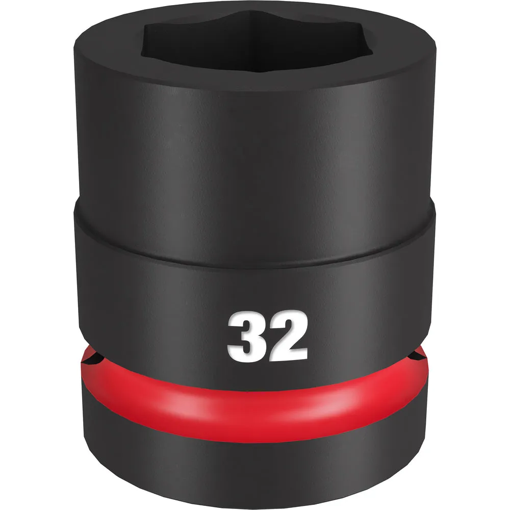 Milwaukee SHOCKWAVE Impact Duty 1″ Drive 32MM Standard 6-Point Socket 49-66-6597