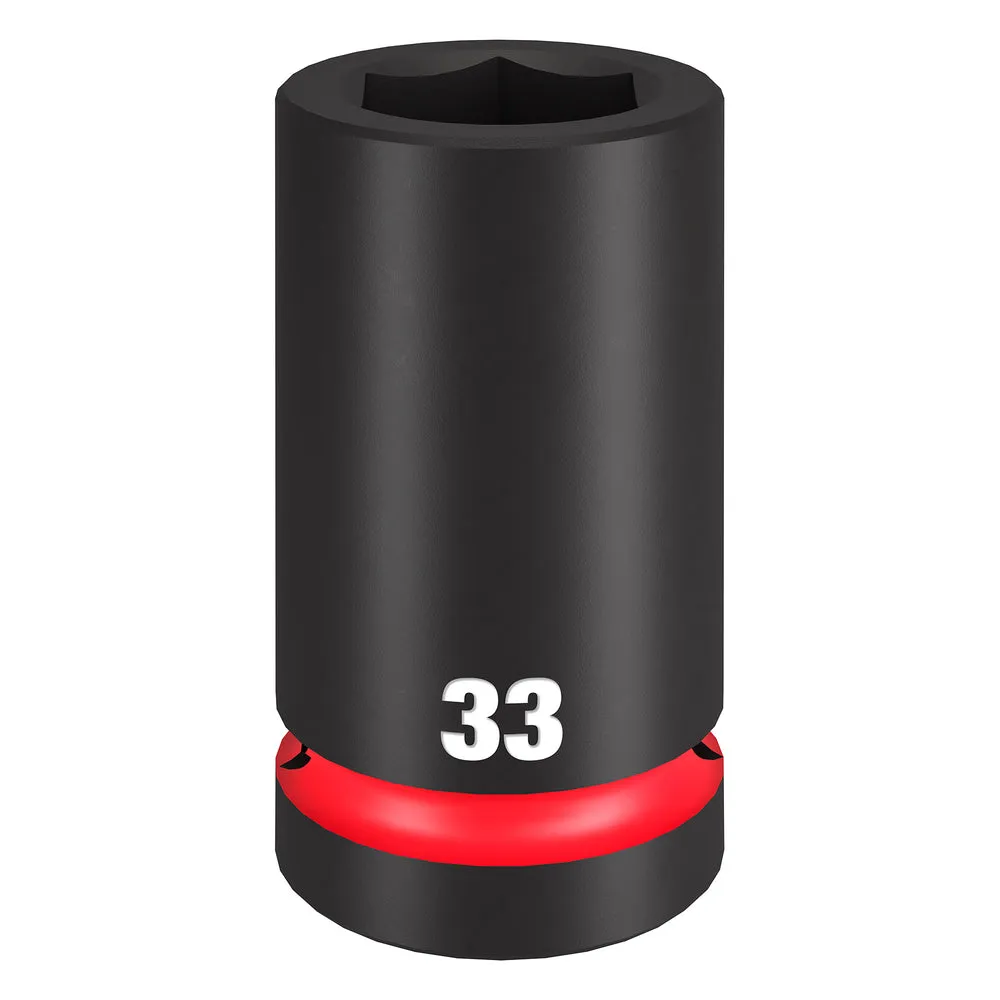 Milwaukee SHOCKWAVE Impact Duty™ 1″ Drive 33mm Deep 6 Point Socket 49-66-6627