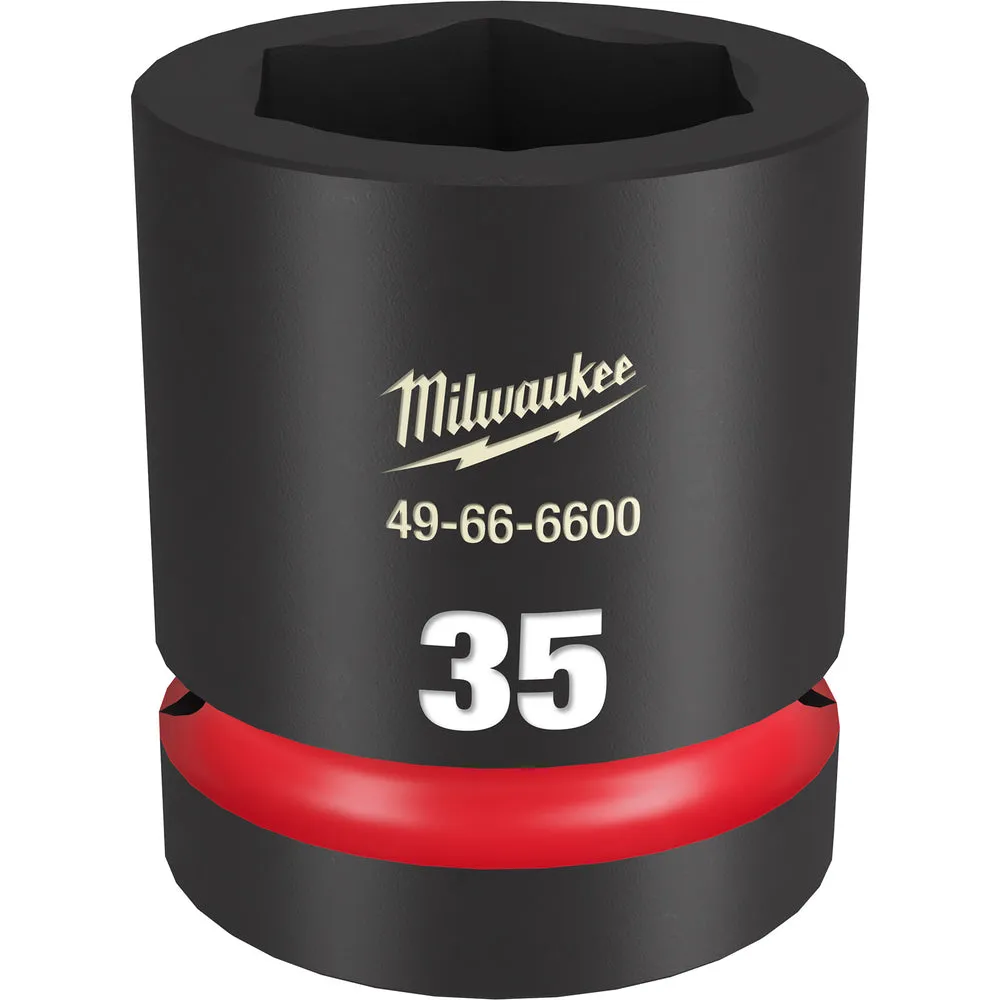 Milwaukee SHOCKWAVE Impact Duty™ 1″ Drive 35MM Standard 6 Point Sockets 49-66-6600