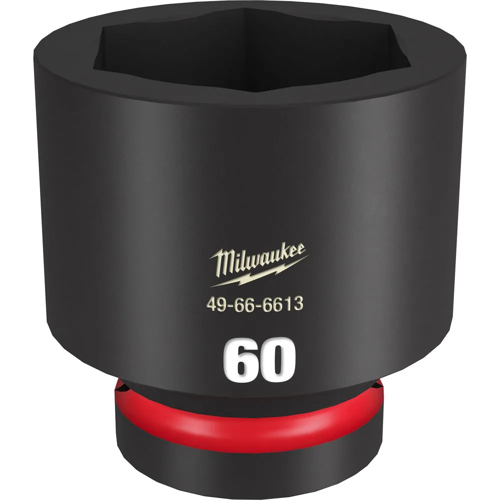 Milwaukee SHOCKWAVE™ Impact Duty 1″ Drive 60MM Standard 6 Point Socket 49-66-6613