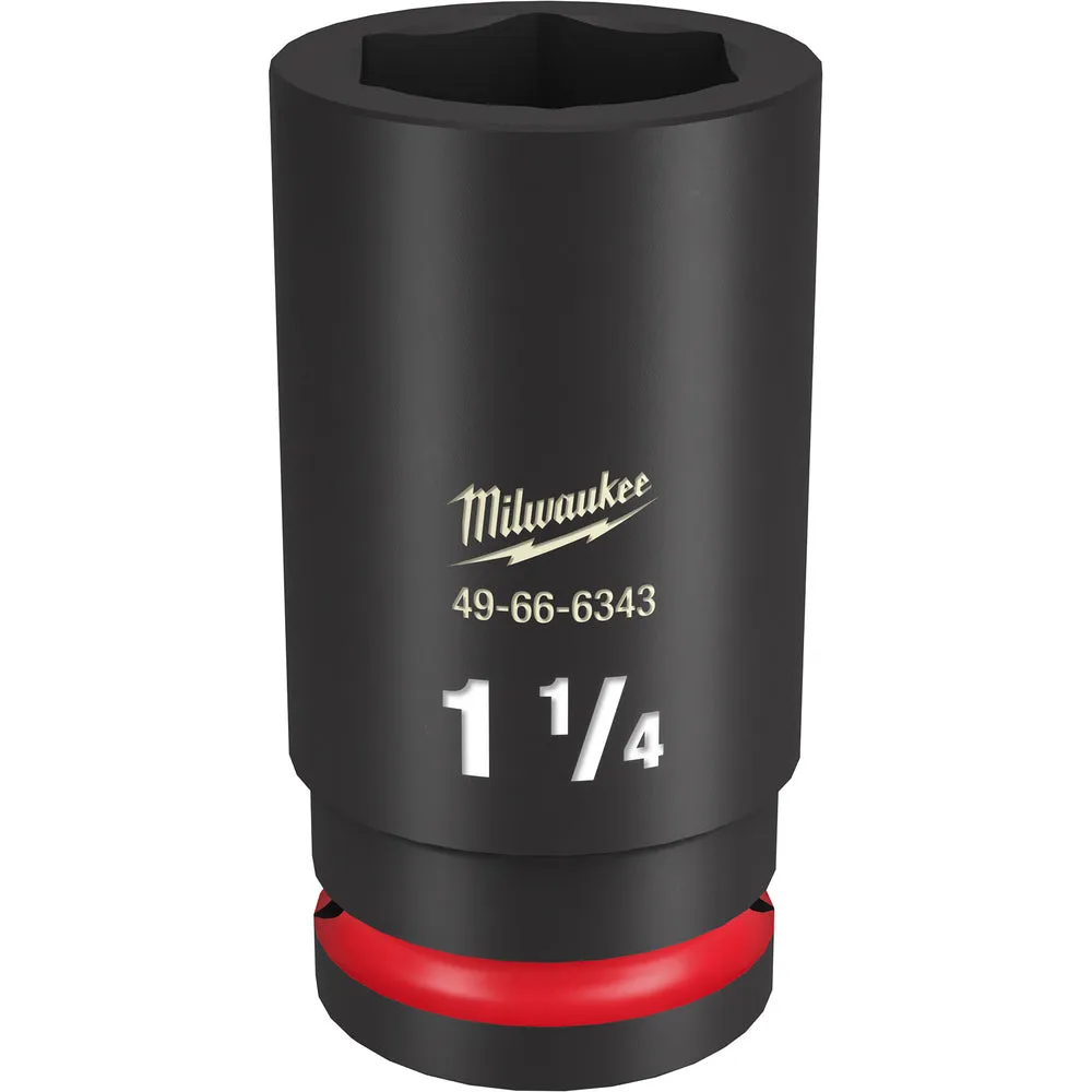 Milwaukee SHOCKWAVE™ Impact Duty 3/4″ Drive 1-1/4″ Deep 6 Point Socket 49-66-6343