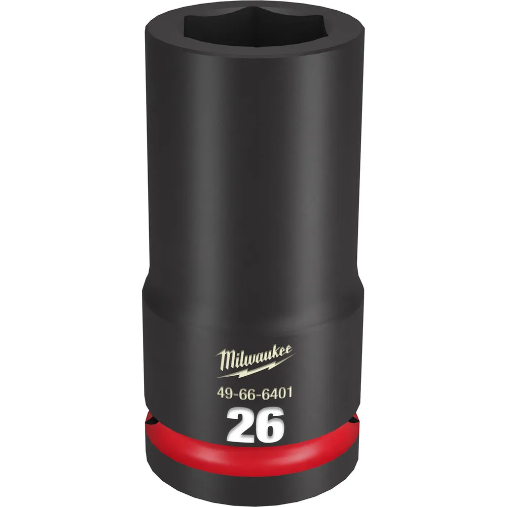 Milwaukee SHOCKWAVE™ Impact Duty 3/4″ Drive 26MM Deep 6 Point Socket 49-66-6401