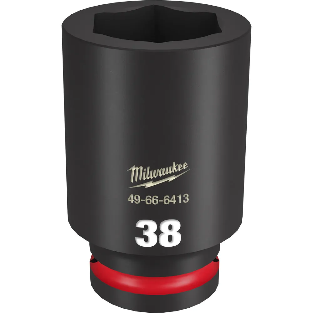 Milwaukee SHOCKWAVE™ Impact Duty 3/4″ Drive 38MM Deep 6 Point Socket 49-66-6413