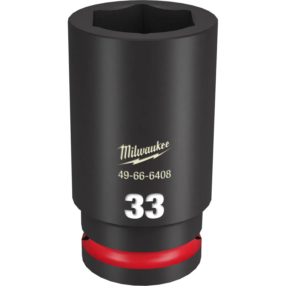 Milwaukee SHOCKWAVE Impact Duty™ 3/4″Drive 33MM Deep 6 Point Socket 49-66-6408
