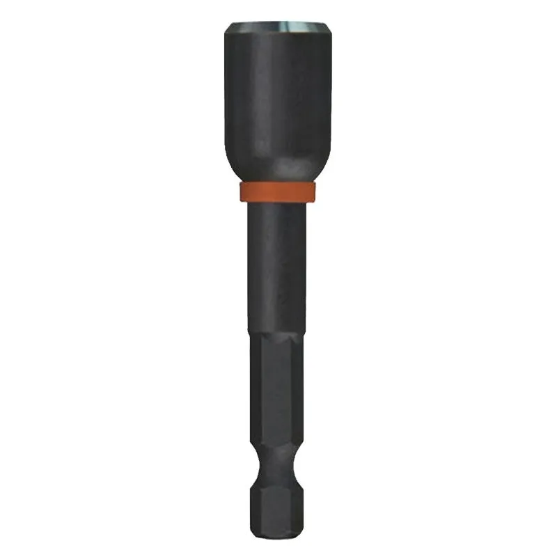 Milwaukee SHOCKWAVE Impact Duty Series 49-66-4736 Nut Driver, 7/16 in Drive, 2-9/16 in OAL, Secure-Grip Handle, Magnetic (Pack of 10)