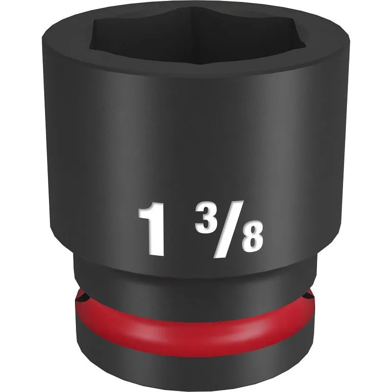 Milwaukee SHOCKWAVE Impact Duty Series 49-66-6313 Shallow Impact Socket, 1-3/8 in Socket, 3/4 in Drive, Square Drive