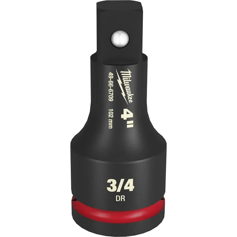 Milwaukee SHOCKWAVE Impact Duty Series 49-66-6709 Socket Extension, 3/4 in Drive, Impact Drive, 3/4 in Output Drive