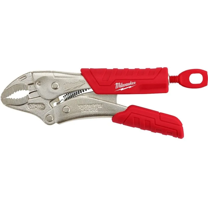 Milwaukee Torque Lock 48-22-3405 Locking Plier, 5 in OAL, Black/Red/Silver Handle, Comfort-Grip, Overmold Handle