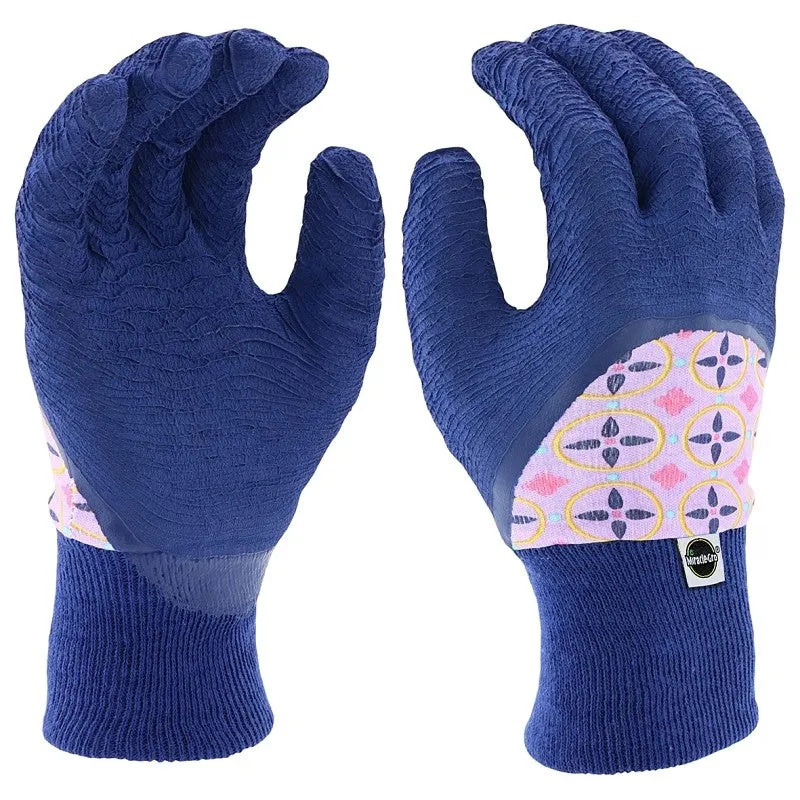 Miracle-Gro MG20802-W-ML Jersey Garden Gloves, Women’s, M/L, Knit Cuff, Foam Latex Coating, Latex Glove, Assorted