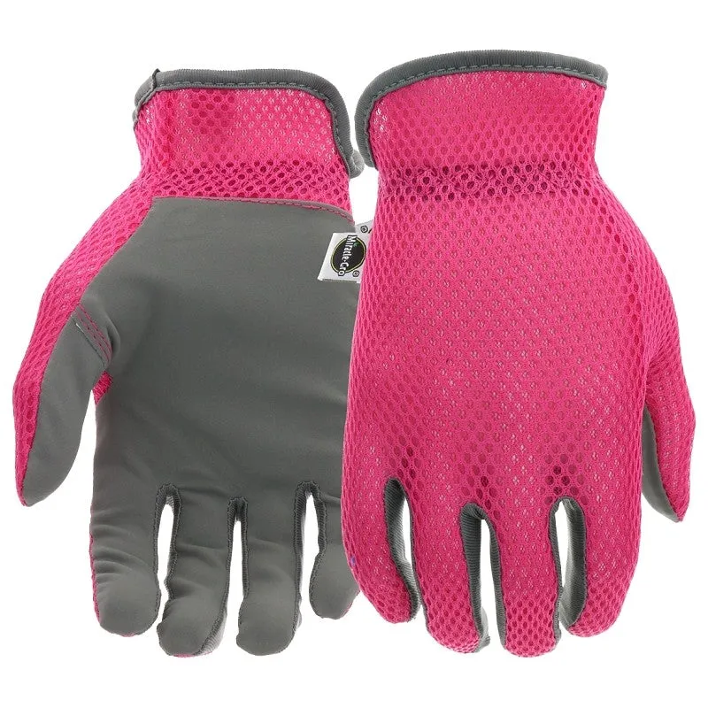 Miracle-Gro MG86120-W-SM Breathable, High-Dexterity, Slip-On Garden Gloves, Women’s, S/M, Shirred Elastic Cuff