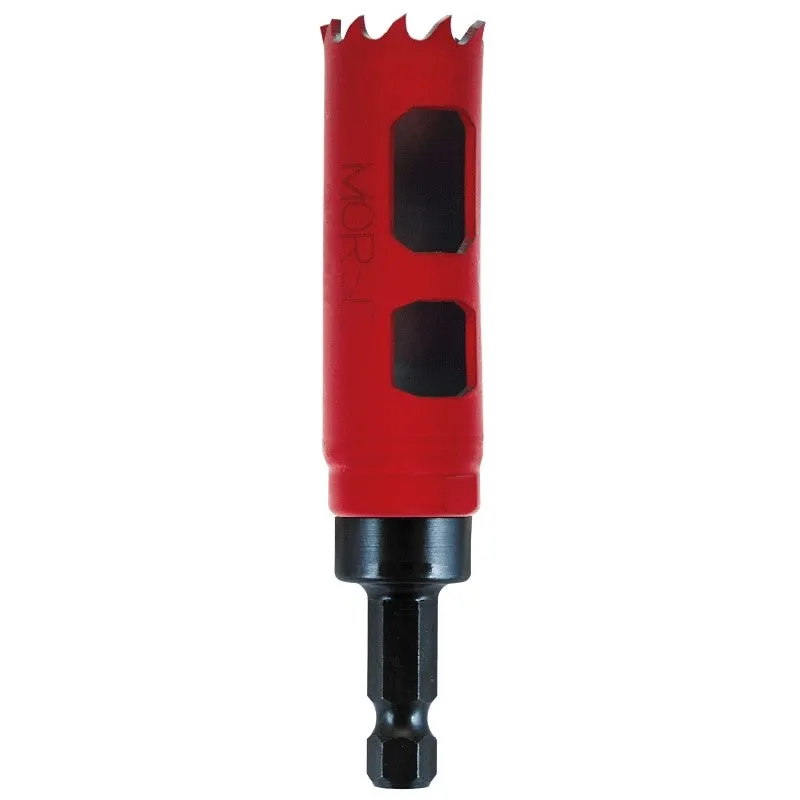 Morse MHSA14C Hole Saw, 7/8 in Dia, 1-15/16 in D Cutting, 3/8 in Arbor, 4/6 TPI, HSS Cutting Edge