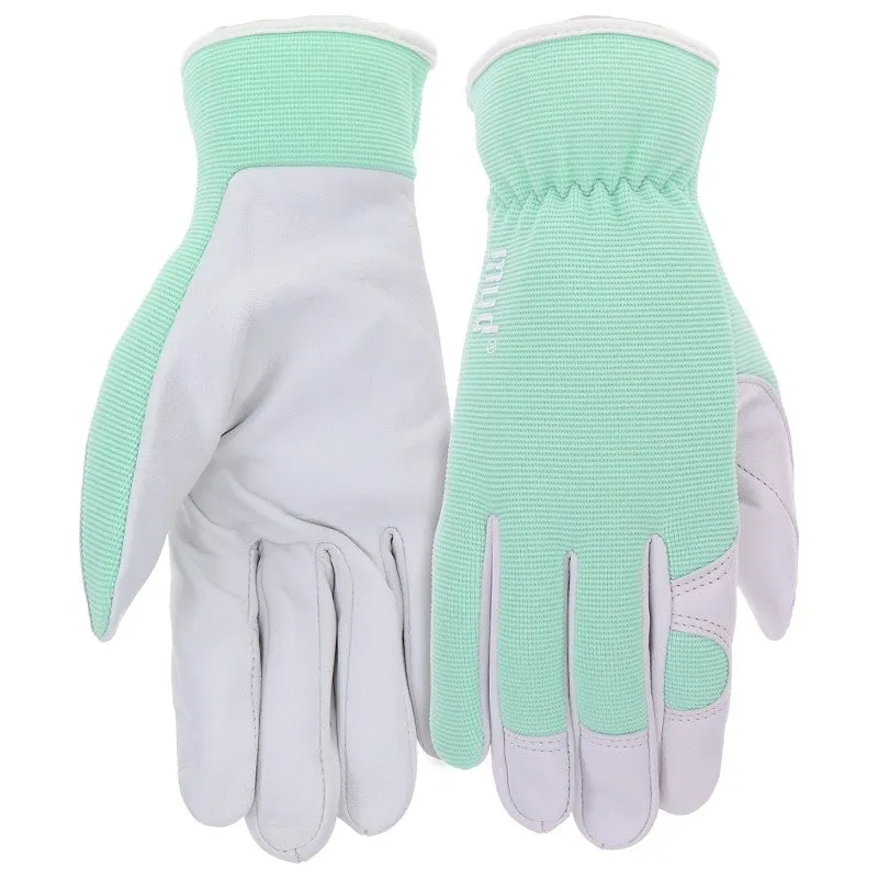 Mud MD72001MT-W-ML Gloves, Women’s, M/L, Spandex Back, Mint