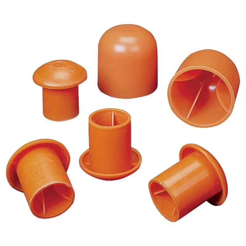 Mutual Industries 14640-2 Rebar Cap, 2 in Dia Rebar, Orange (Pack of 100)