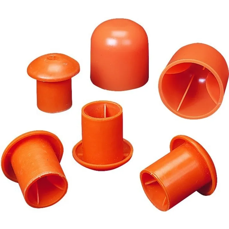 Mutual Industries 14640-3 Rebar Cap, #3 to 9 Rebar, Orange (Pack of 500)