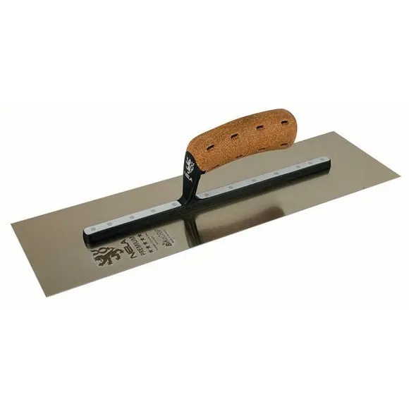 NELA NL10404011BK 4.5″ x 16″ PREMIUM Stainless Steel Trowel w/ BiKoGRIP CORK Handle