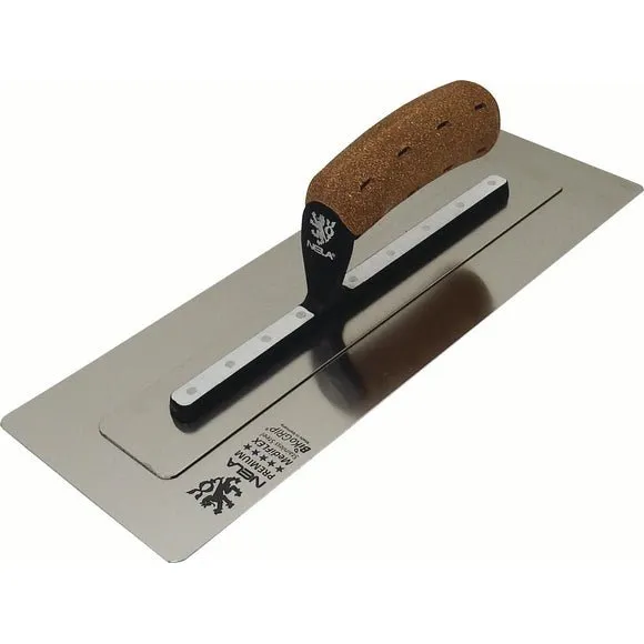 NELA NL10853511BK 4.3″ x 14″ NELAFLEX Stainless Steel Trowel w/ BiKoGRIP CORK Handle