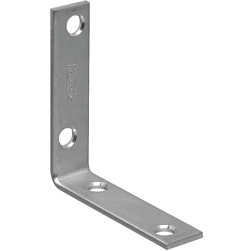 National Hardware 115BC Series N266-338 Corner Brace, 2-1/2 in L, 5/8 in W, Steel, Zinc, 0.1 Thick Material (Pack of 40)